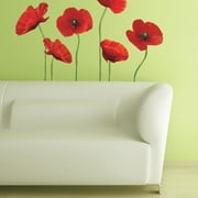 Poppies at Play Giant Wall Decals