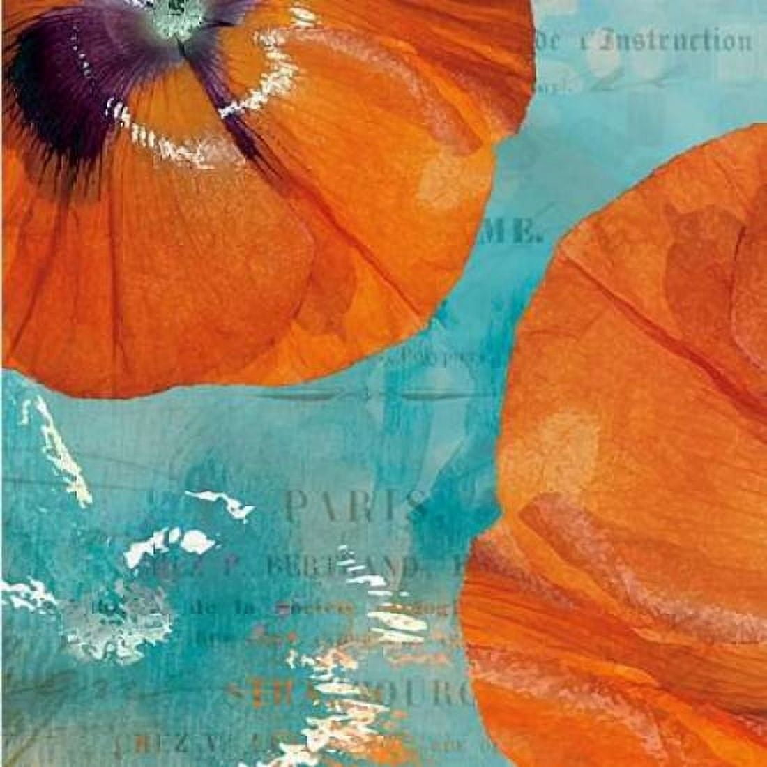 Poppies in the Sky II Canvas Art - Sabine Berg (24 x 24)