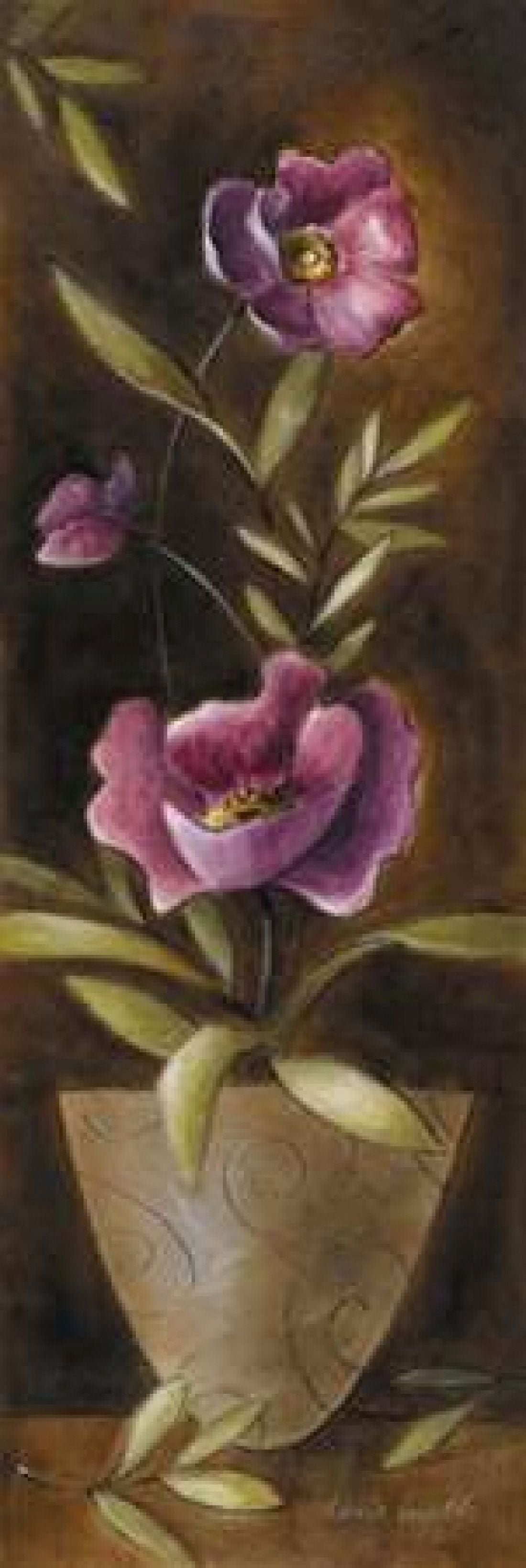 Poppies of Da-xue-shan I Canvas Art - Lanie Loreth (8 x 24)