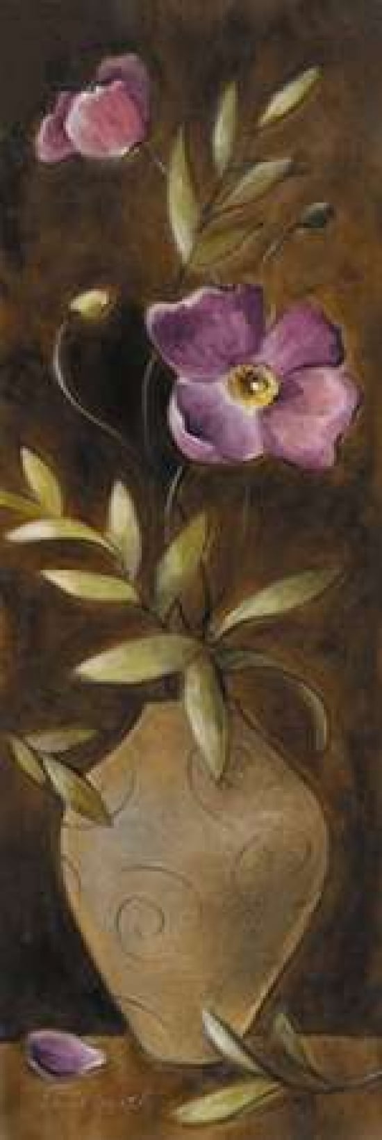 Poppies of Da-xue-shan II Canvas Art - Lanie Loreth (12 x 36)