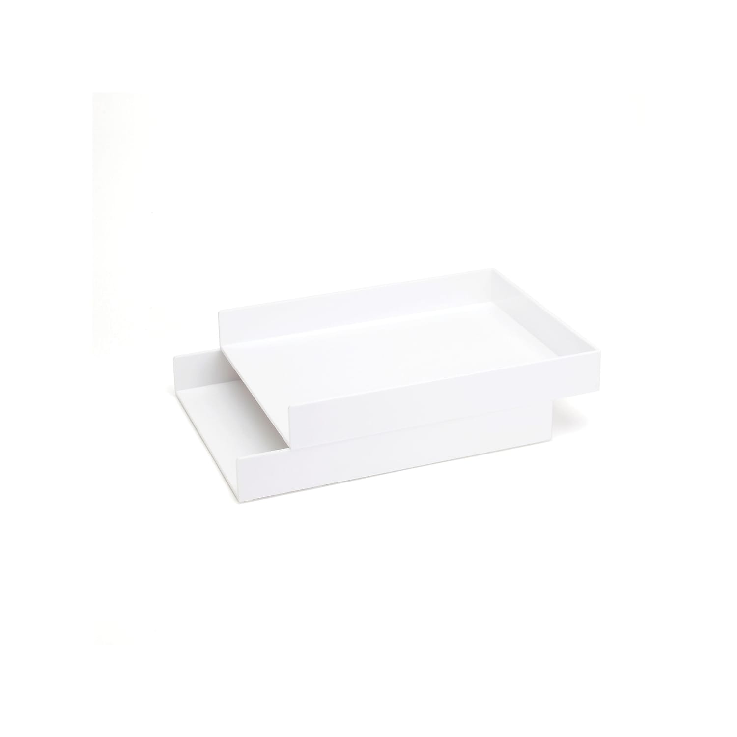 Poppin Front Loading Letter Trays White 2/Pack 100212 - image 1 of 3