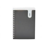 Poppin Medium - Pocket notebook - wire-bound - 6 in x 8.5 in - 80 sheets / 160 pages - ruled - dark gray