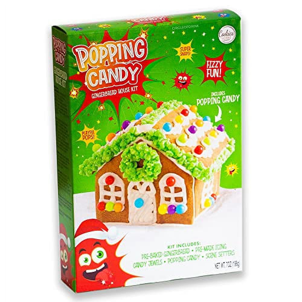 Popping Candy Gingerbread House Kit Candies, Icing, Gummies etc