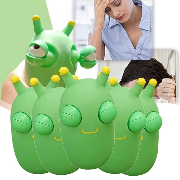 Popping Out Eyes Squeezing Toys, Novelty Stress Relief Fi*dget for Adults, Funny Hand Gadget for Humor,5PC