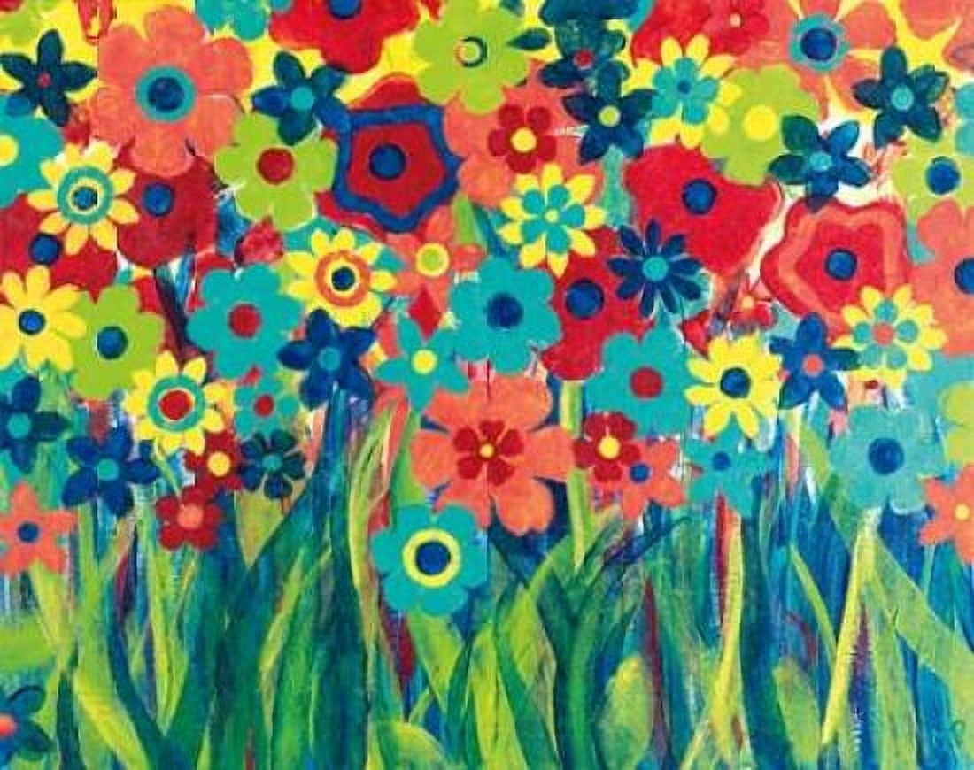 Popping Posies Canvas Art - Maria Donovan (24 x 30)