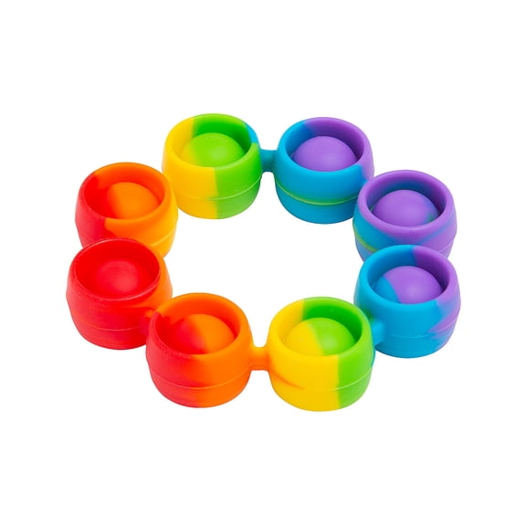 Popping Ring Fidget Toys - 12 Pieces