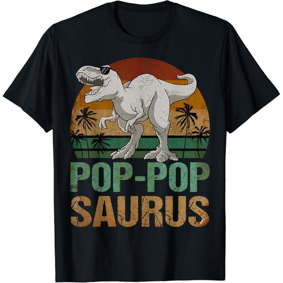 Poppopsaurus T Rex Dinosaur Pop Pop Saurus T-Shirt