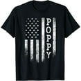 thumbnail image 1 of Poppy American Flag Poppy Gifts Patriotic Father's Day T-Shirt, 1 of 4
