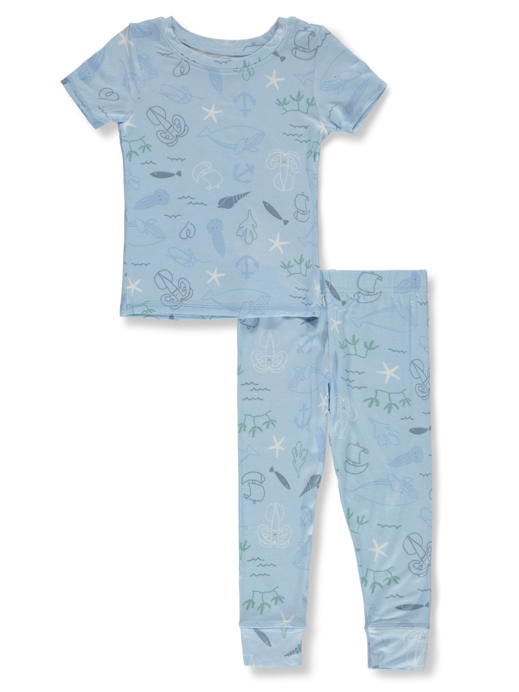 Poppy Pyjamas Poppy & Clay Baby Boys' Sea Bamboo Pajamas Set Color: blue Size: 24 ...
