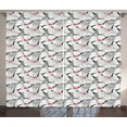 thumbnail image 1 of Ambesonne Poppy Flower Curtains 2 Panel Set, Blooming Floral Design, 108" x 63", Multicolor, 1 of 3