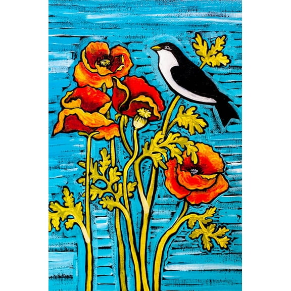 Poppy Elegance by Ben Mann Poster Print
