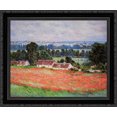 thumbnail image 1 of Poppy Field at Giverny 24x20 Black Ornate Wood Framed Canvas Art by Monet, Claude, 1 of 2