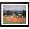 thumbnail image 1 of Poppy Field at Giverny 34x28 Large Black Wood Framed Print Art by Claude Monet, 1 of 2