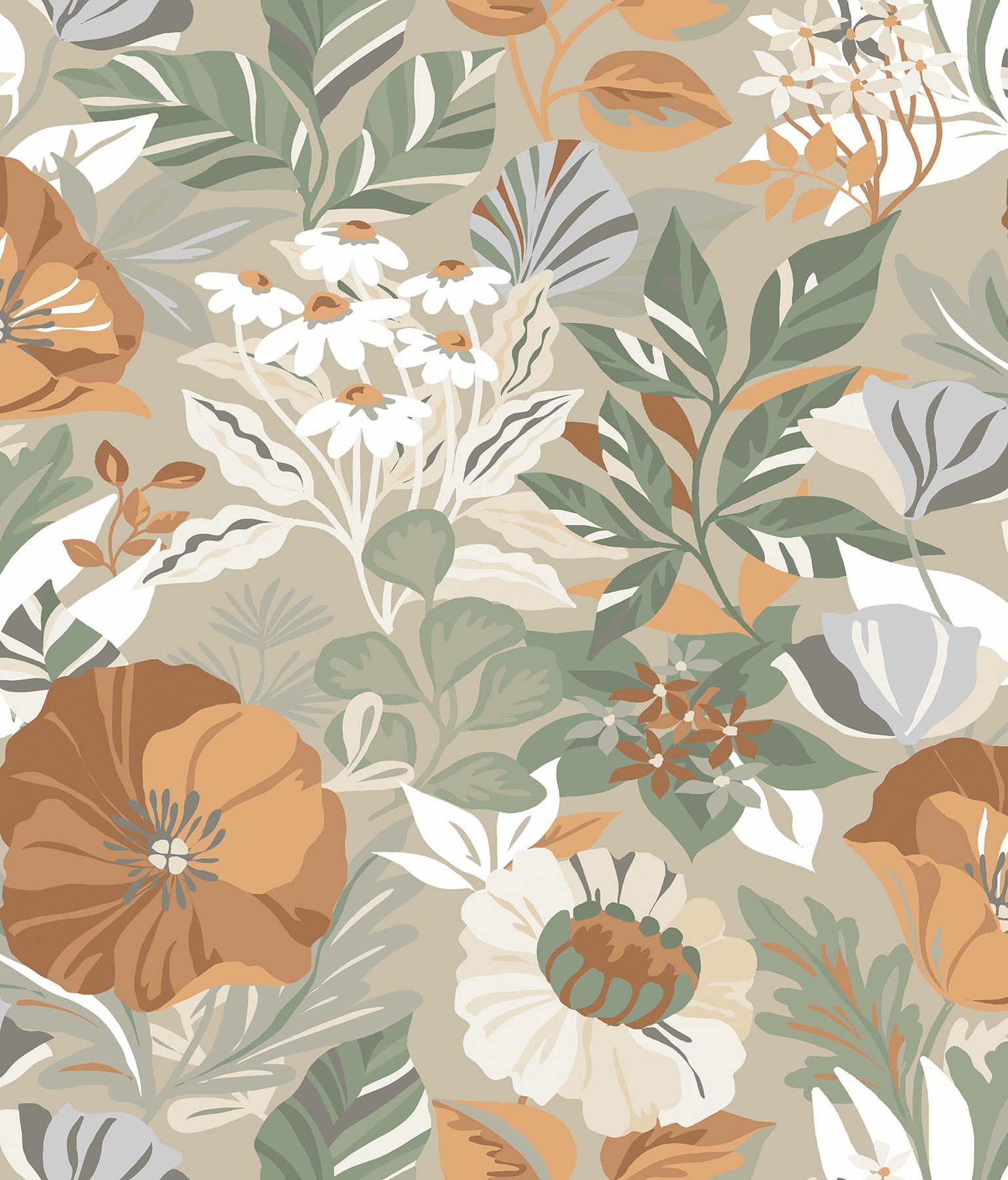 Poppy Fields Peel and Stick Wallpaper