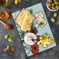 thumbnail image 1 of Poppy Flower Cutting Board, Efflorescing Meadow in the Backwoods Vibrant Blossoms Buds Bouquet, Decorative Tempered Glass Cutting and Serving Board, Small Size, Olive Green Vermilion, by Ambesonne, 1 of 1