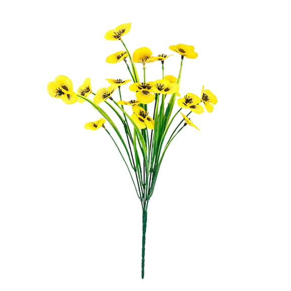 Poppy Flowers Artificial for Wedding Decorations,Fake Faux Silk Poppies Bulk for Home Decor Table Centerpieces Floral Arrangement Yellow