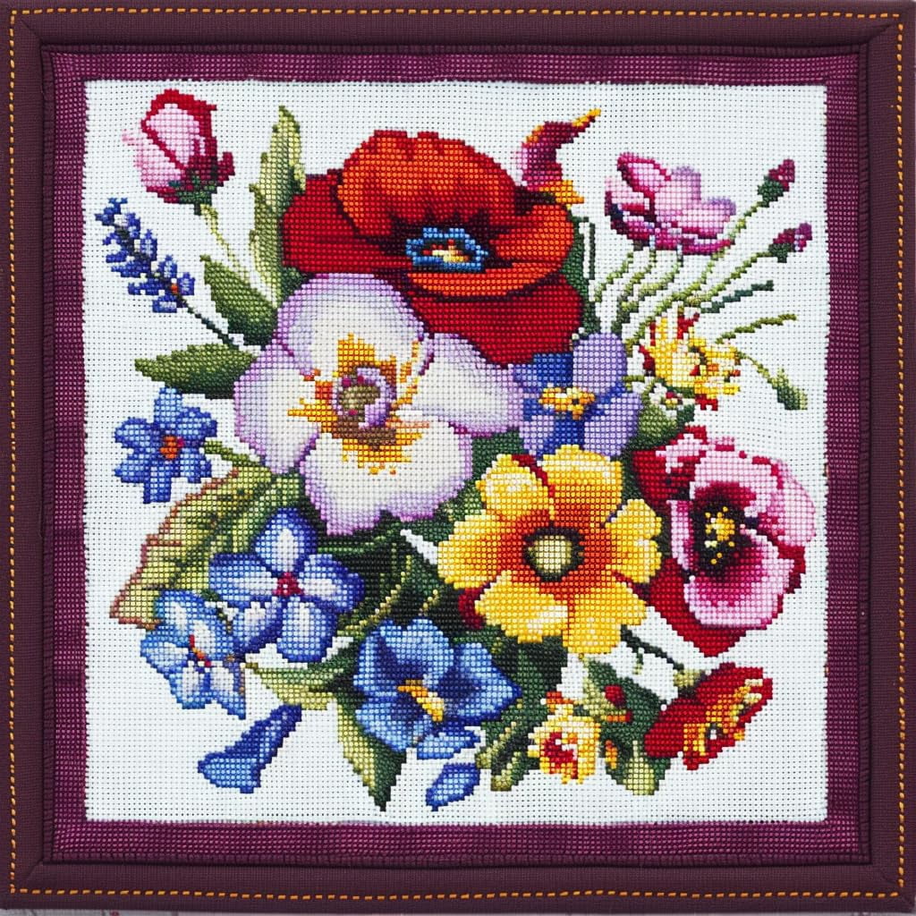 Poppy Cross Stitch