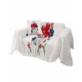 thumbnail image 1 of Poppy Flowers Leaves Sofa Couch Covers for Dog,Washable Sofa Throw Cover Single Slipcovers for Armchair with Tassels,4th of July Featival Rustic Holiday Couch Protector Towel Blanket Medium 71x91, 1 of 8
