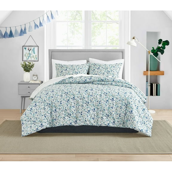 Poppy & Fritz Oliva Blue Full/Queen Duvet Cover Set
