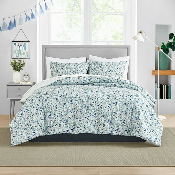 Poppy & Fritz Olivia Blue Twin Comforter Set