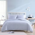 thumbnail image 1 of Poppy & Fritz Oxford Stripe White Full/Queen Duvet Cover Set, 1 of 14