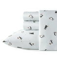 thumbnail image 1 of Poppy & Fritz Puffin Paradise Cotton Blue 4 Piece Sheet Set-Queen, 1 of 6
