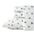 thumbnail image 1 of Poppy & Fritz Skateboarding Bulldogs Cotton Grey 3 Piece Sheet Set-Twin, 1 of 6