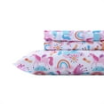 thumbnail image 1 of Poppy & Fritz Unicorn Microfiber Pink 4 Piece Sheet Set-Full, 1 of 9