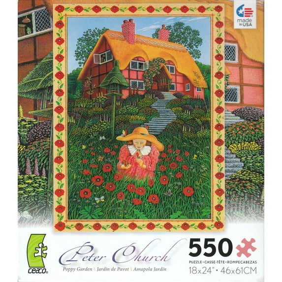 Poppy Garden 550 Piece Puzzle