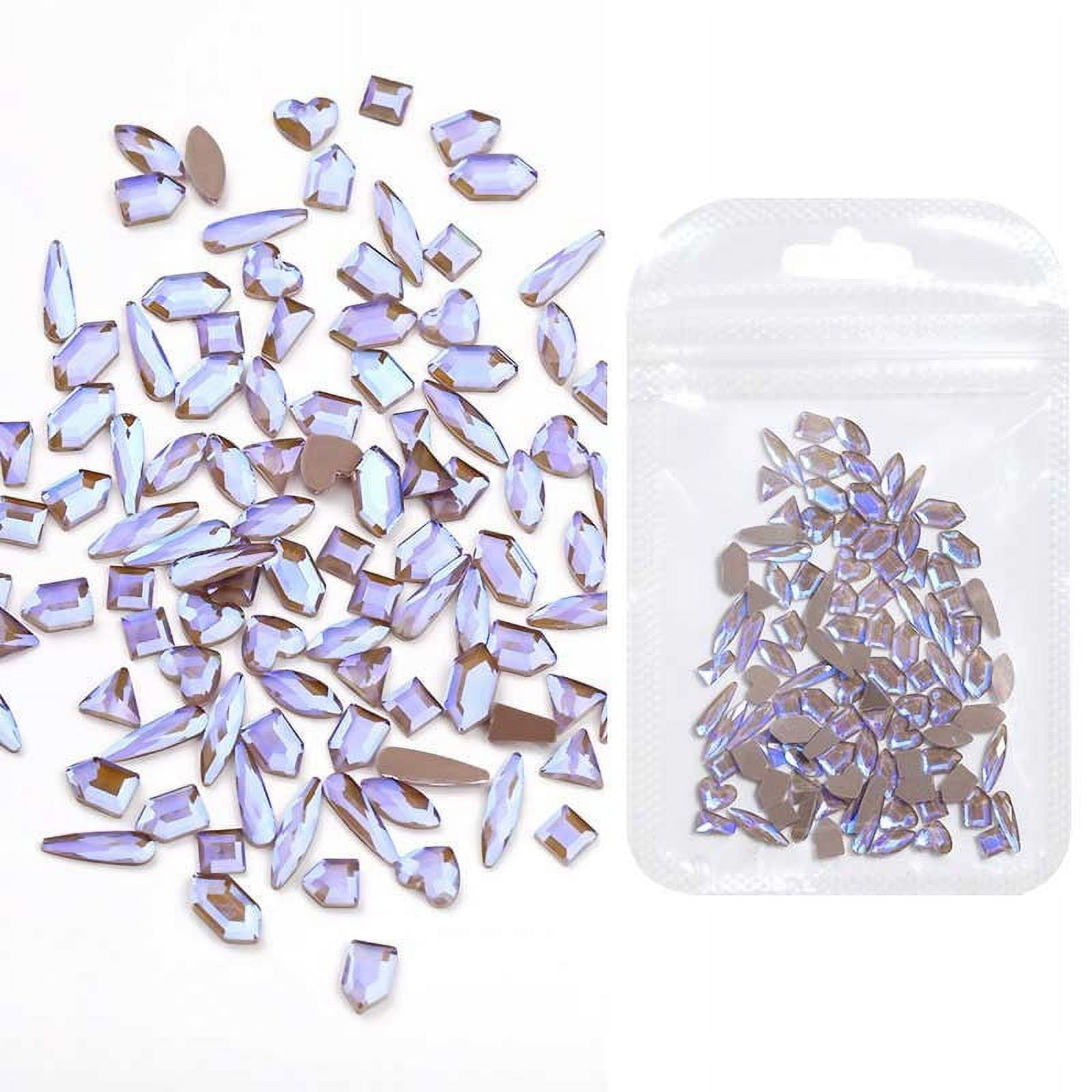 Nail Water Decals Colorful Rhinestones Nail Stickers Geometric Fall Nail Glitter for Nails Impress on Nails Medium Length Glitter for Nails Color Rhinestones for Nails Jelly on