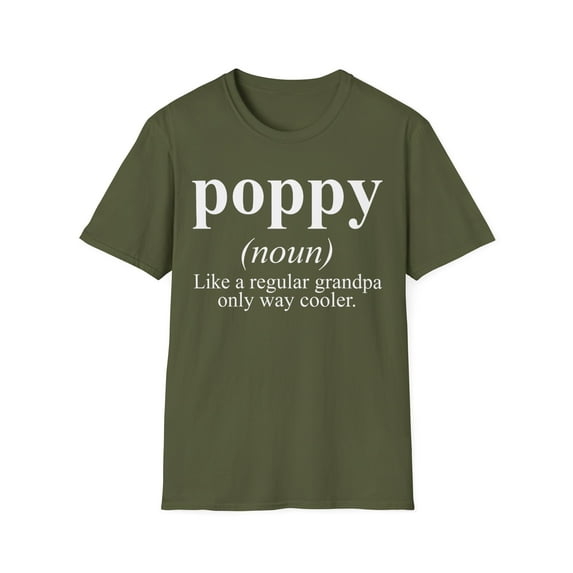 Poppy Grandpa Fathers Day Definition Shirt, Gifts, Tshirt, Tee