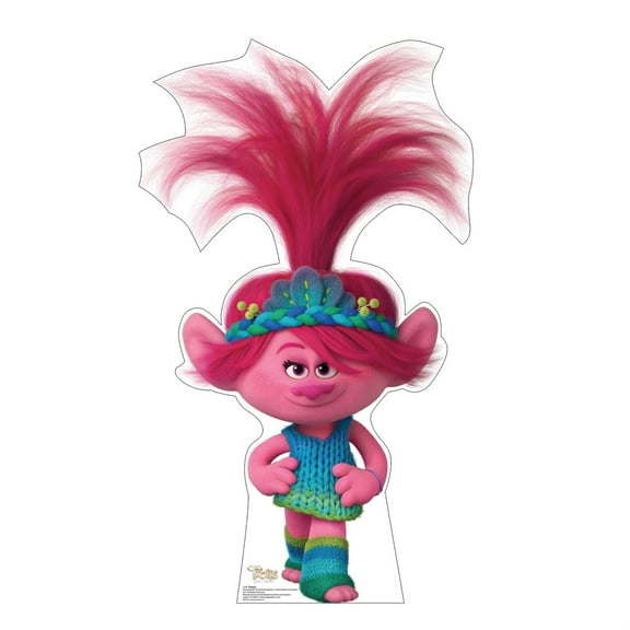 Cardboard People Poppy Life Size Cardboard Cutout Standup - Trolls Band Together (2023 Film)