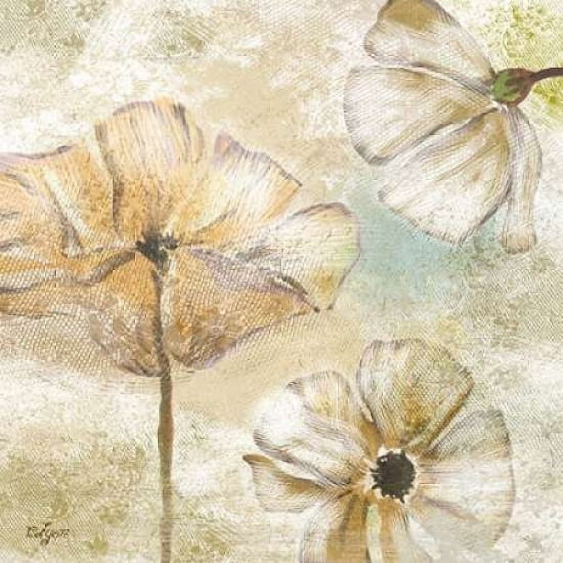 Poppy Passion Neutral I Canvas Art - Rebecca Lyon (24 x 24)