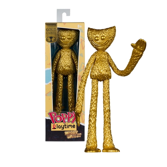 Huggy Wuggy Gold (Poppy Playtime) 12" Bendable Figure - McFarlane Toys