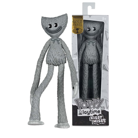 Kissy Missy (Poppy Playtime) Black and White 12" Bendable Figure Gold Label - McFarlane Toys