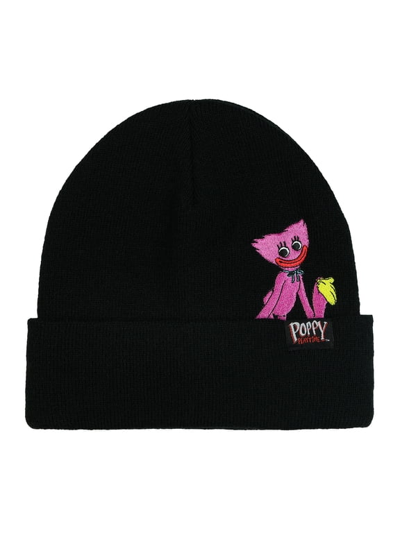 Beanie Kissy Missy Peek-a-Boo Embroidered Patch Knit Cuff Hat, Men's OSFM