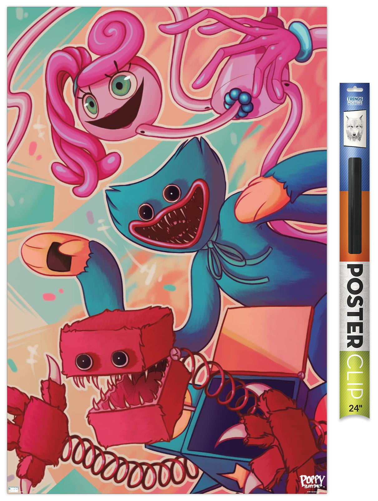 Poppy Playtime - Big Three Wall Poster, 22.375" x 34" - Walmart.com