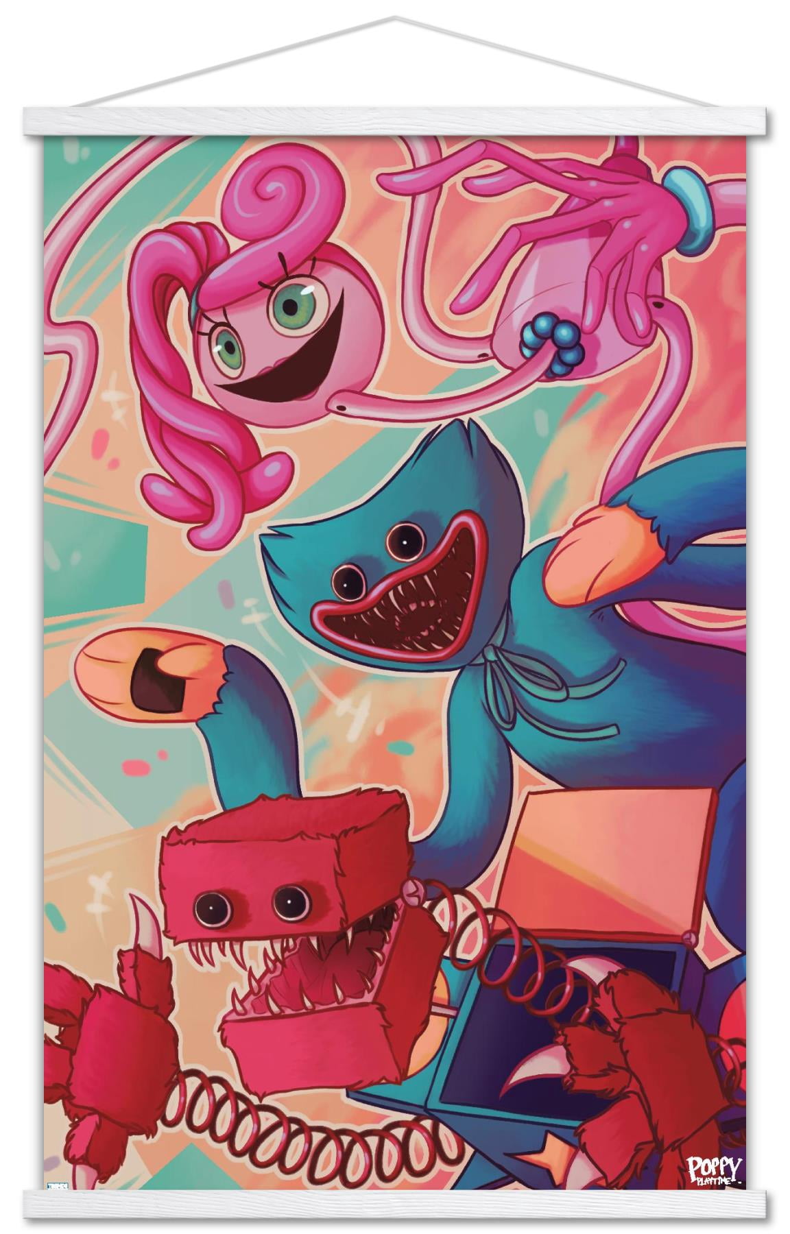 Poppy Rbl Poster Poppy Playtime - Big Three Wall Poster with Magnetic Frame, 22.375