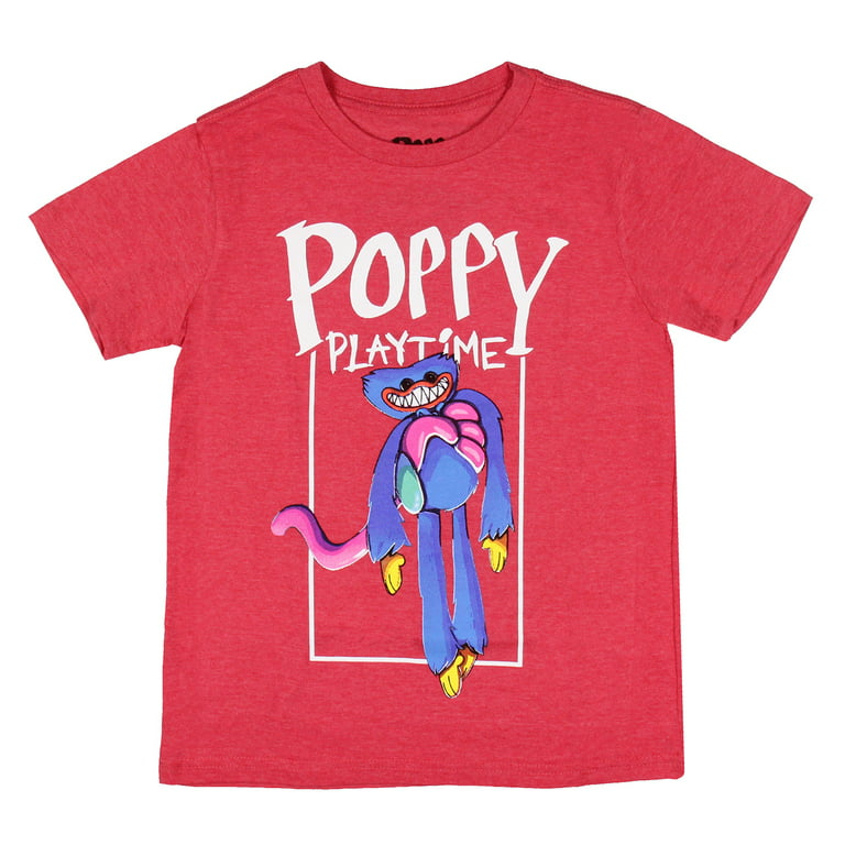 Poppy Playtime Horror Video Game Playtime Co Logo Characters T Shirt