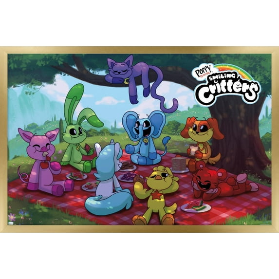 Poppy Playtime: Chapter 4 - Smiling Critters Picnic Wall Poster, 14.725" x 22.375" Framed