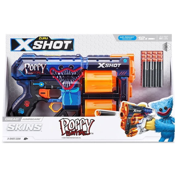 ZURU Poppy Playtime Dread Jumpscare Blaster, 12 Dart Capacity, Rotating ...