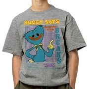 Poppy Playtime Huggy Says Mens and Womens Short Sleeve T-Shirt (Sport Grey, S-XXL)