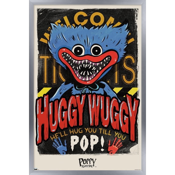 Poppy Playtime - Huggy Wuggy Wall Poster, 14.725" x 22.375" Framed