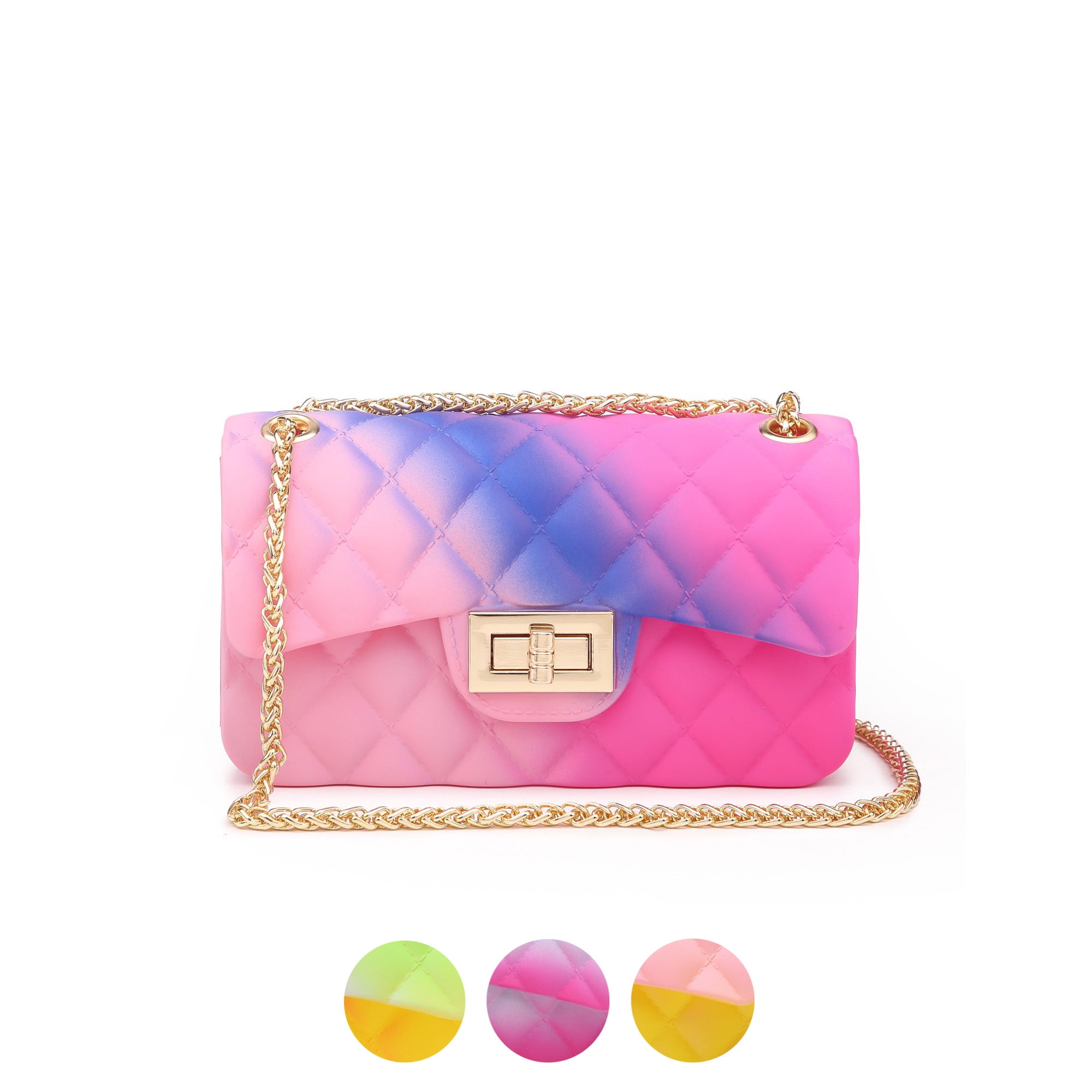 Multicolour Quilted Jelly Cross-Body Bag – Urban Planet