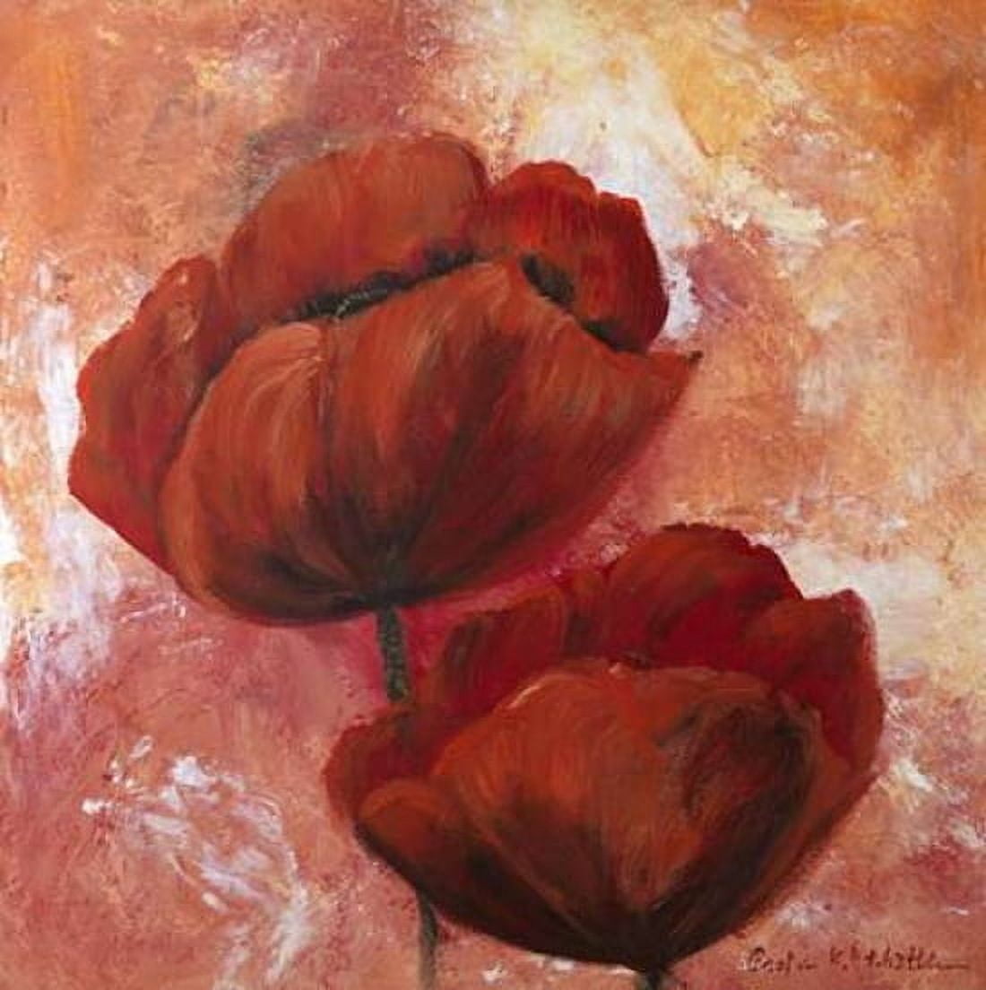 Poppy Red Canvas Art - Katharina Schottler (24 x 24)