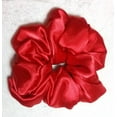 thumbnail image 1 of Poppy Red Satin Hair Scrunchy-Regular - Made in the USA, 1 of 1