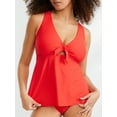thumbnail image 1 of Poppy Tie Front Underwire Tankini Top Swimsuit, 1 of 3