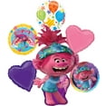 thumbnail image 1 of Poppy Trolls World Tour Party Supplies Balloon Bouquet Decorations, 1 of 6