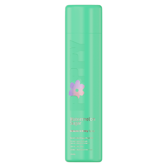 Poppy Women's Intimate Body Spray, Watermelon Sugar Scent, Feminine Freshening Spray, 2 oz