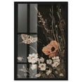 thumbnail image 1 of Poppy and Moth II Shadowbox Print Botanical Decor by Art Remedy, Black Frame, 30 x 45, 1 of 7